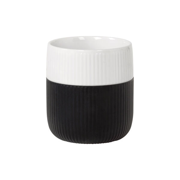 Fluted Contrast Mug 35 cl, jet Fluted Contrast Mug 35 cl, jet, Royal Copenhagen