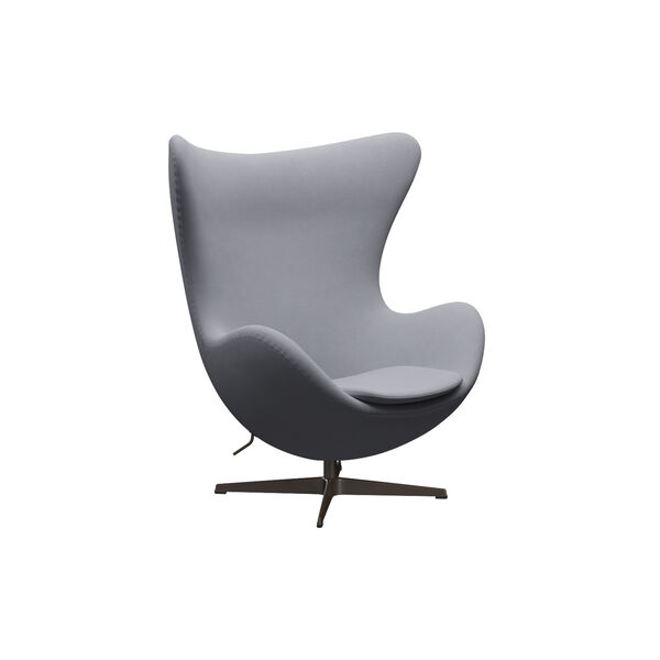 Egg&trade; 3316 Lounge Chair, Christianshavn 1170 light grey uni/brown bronze, Fritz Hansen