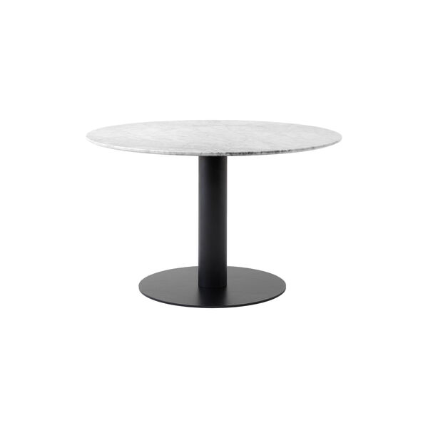 In Between SK19 Dining Table, Bianco Carrara/black, &Tradition