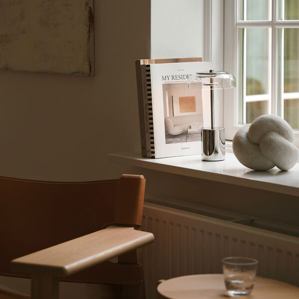 Blossi Table Mini Portable, chrome, Nuura