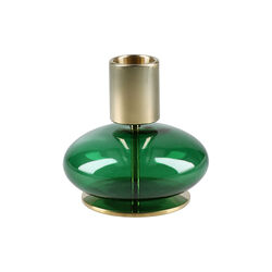 Bubble Candle holder, green, Holmegaard
