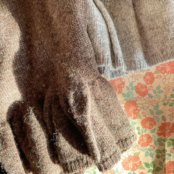 Cathy Knit Sweater, brown melange, Konges Sl&oslash;jd