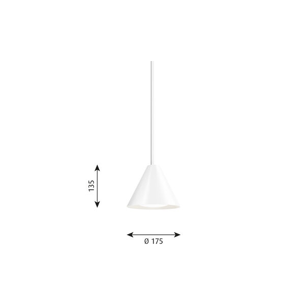 The Cone Pendant, white The Cone Pendant, white, Louis Poulsen