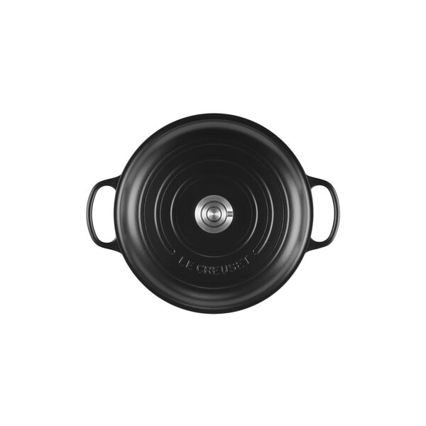Signature Round Braiser | 30 cm | Matte Black, Le Creuset