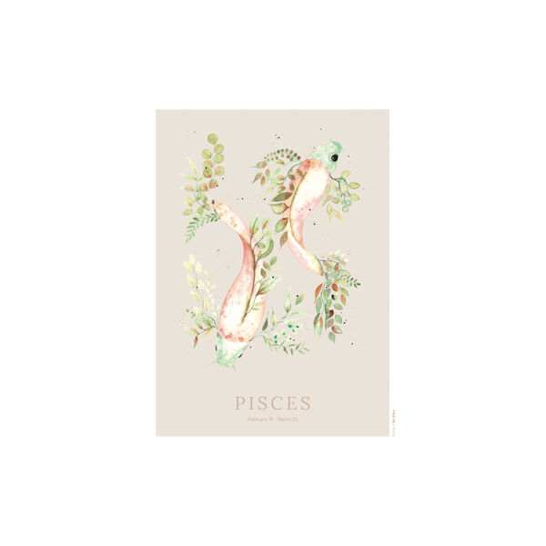 Pisces Poster, All by Voss