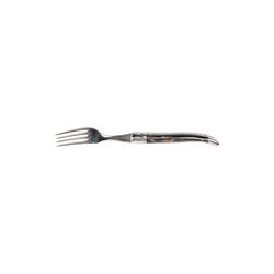 Steak Fork, black horn structure, Laguiole Tradition