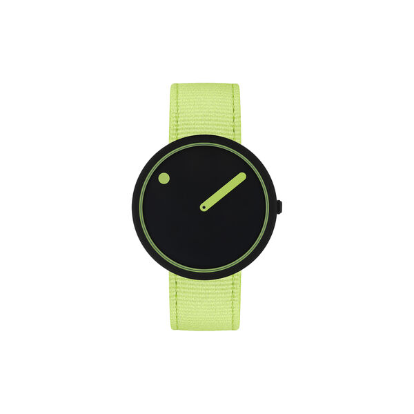 Picto Wrist Watch, manta ray black/paradise green, PICTO