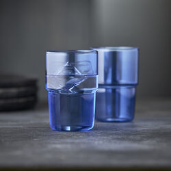 Torino Drinking Glass 2 pcs, blue, Lyngby Glas