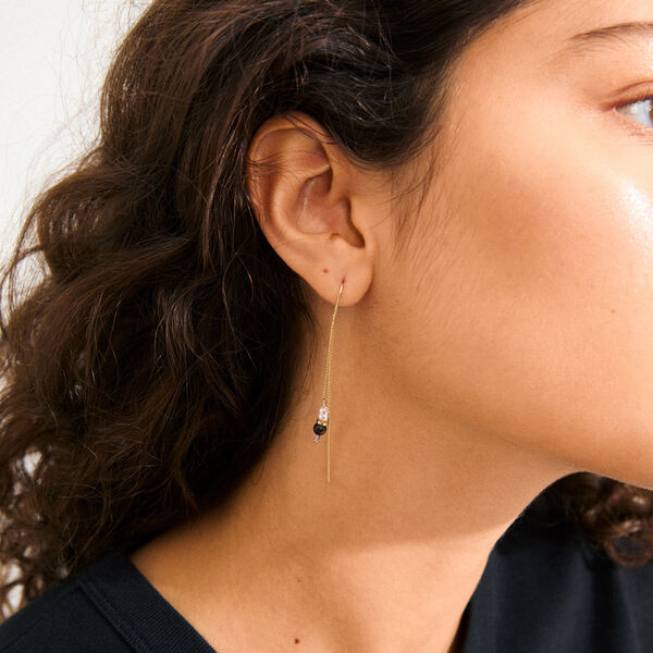 BETWEEN chain earrings, gold plated BETWEEN chain earrings, gold plated, Pilgrim