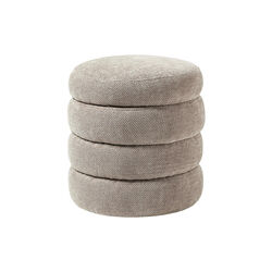 Alto Pouf with Storage Space, woven taupe, Westwing Collection