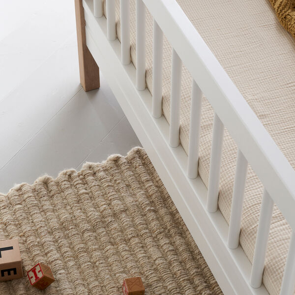 Wood Mini+ Junior Bed 68x162cm, white/oak, Oliver Furniture