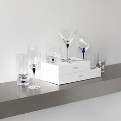 Intermezzo Blue Martini Glass, Orrefors
