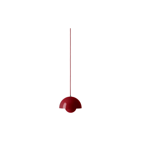 Flowerpot VP1 Pendant, vermilion red, &Tradition