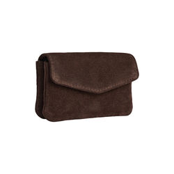 FaithMBG Coin Purse Suede, dark brown, Markberg