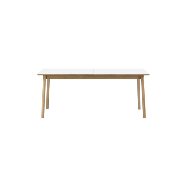 6491 Ana Extension Dining Table 180 cm, white/soap treated oak 6491 Ana Extension Dining Table 180 cm, white/soap treated oak, Fredericia Furniture