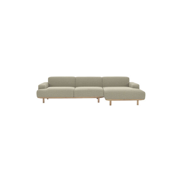 Reason 2 Seater Sofa with Chaiselong, Crush 050, Bruunmunch Furniture