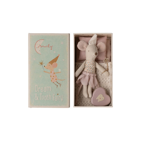 Little Sister Tooth Fairy Mouse in Matchbox, Maileg