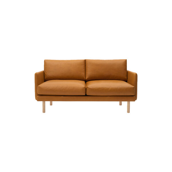 Emo 2 Seater Sofa, Dakar Cognac/naturolieret eg, Bruunmunch Furniture