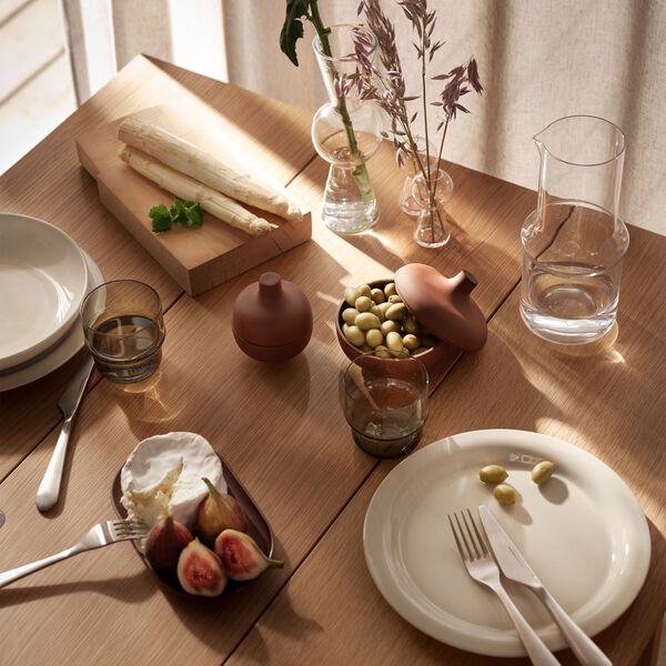 Sand Secrets Plate, red clay Sand Secrets Plate, red clay, Design House Stockholm