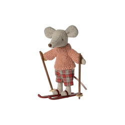 Winter Mouse with Ski Set, big sister, Maileg