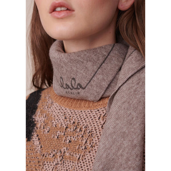 Triangle Solid Logo M, stradivari dark brown melange, Lala Berlin