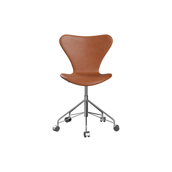 Series 7&trade; 3117 Fully Upholstered Office Chair, Grace Walnut, Fritz Hansen