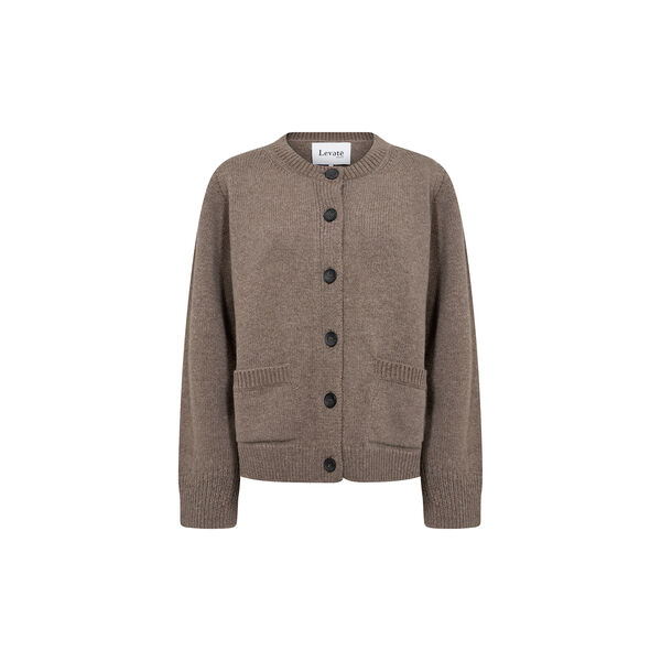 LR-PERLE 9 Cardigan, walnut melange, Levet&eacute; Room