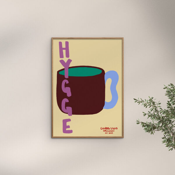Hygge - Coffee Cup, Poster & Frame