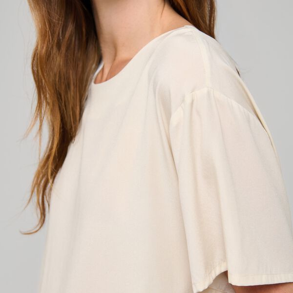 SolanaDEA Blouse Short Sleeved, cloud cream, Dea Kudibal