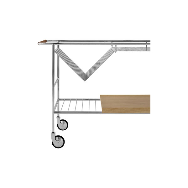 Alima NDS1 Trolley, chrome/oak Alima NDS1 Trolley, chrome/oak, &Tradition
