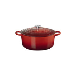 Signature Round Cocotte | 28 cm | Cerise, Le Creuset