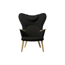 CH78 Mama Bear Lounge Chair, dark green/oiled oak, Carl Hansen & S&oslash;n
