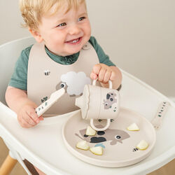 Tiny Farm Foodie Plate, sand, Done by Deer