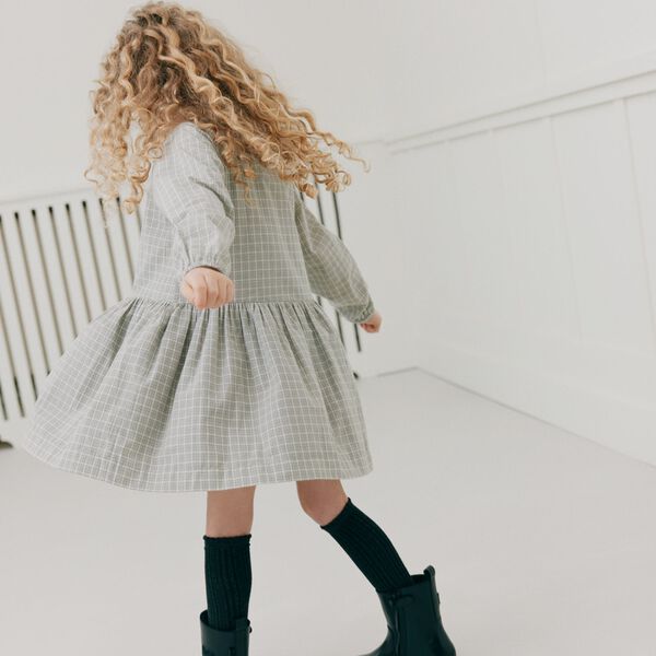 IndicaKB Dress, grey check, Sofie Schnoor