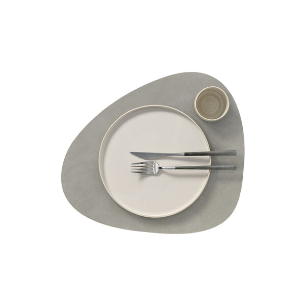Nupo table mat Curve L, light grey, LIND DNA