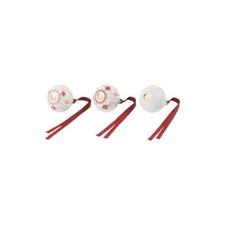 Christmas Red Baubles 3 pcs., Royal Copenhagen