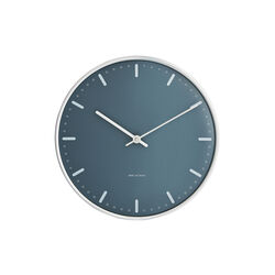 City Hall Wall clock Large, blue, Arne Jacobsen Clocks
