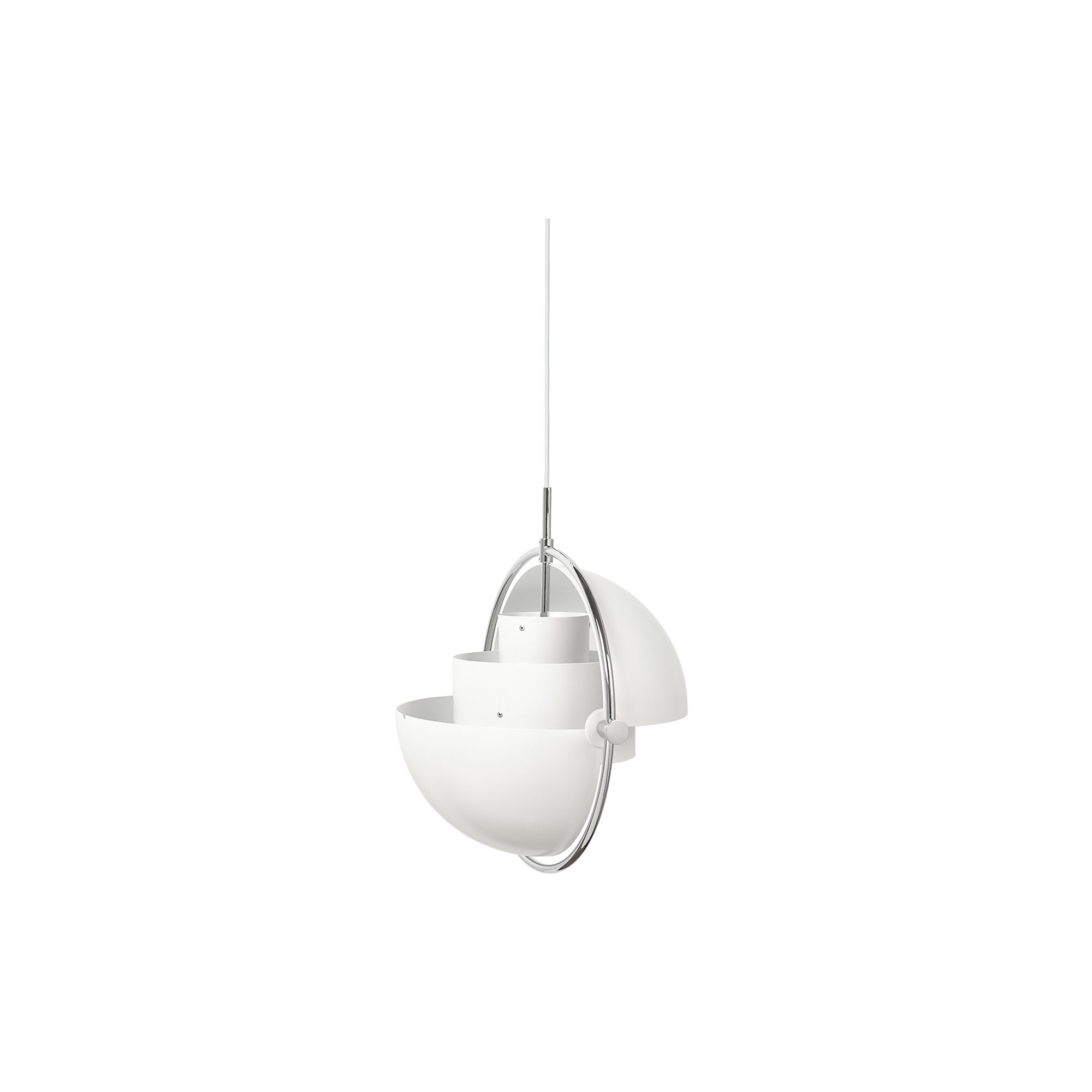Multi-Lite Pendant, white semi matt/chrome