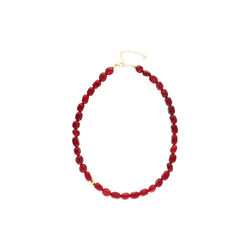 Vilma Necklace, burgundy, Nuni Copenhagen
