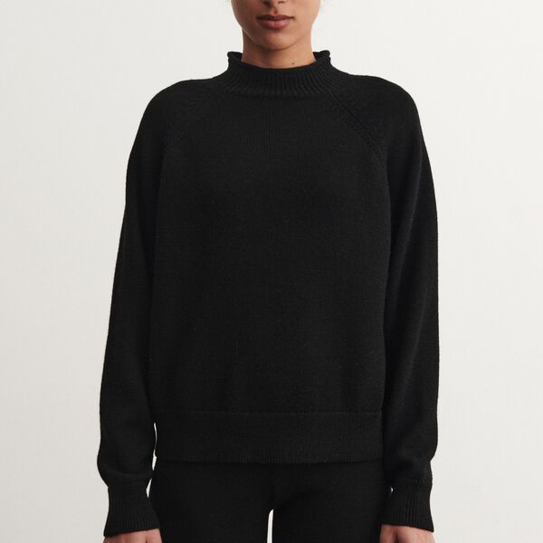 Raw Wool Jumper, black Raw Wool Jumper, black, FUB