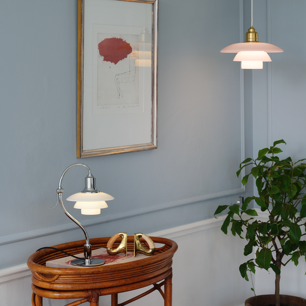 PH 2/2 Question Mark Chrome Table Lamp, Louis Poulsen
