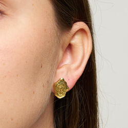 Esther post earrings, silver plated, Pure by Nat