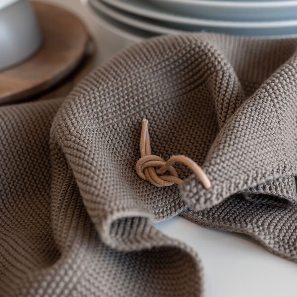Knitted Towel, ginger snap Knitted Towel, ginger snap, By LOHN
