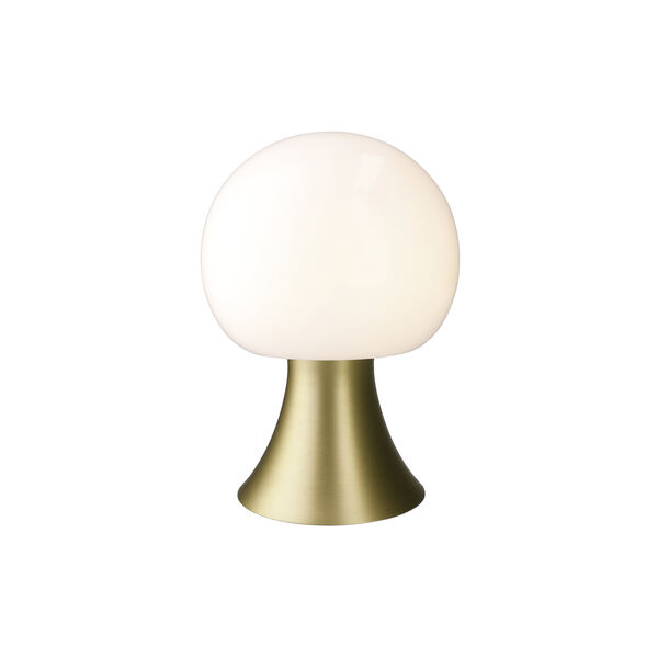 Noor LED lamp, brass colored, Holmegaard