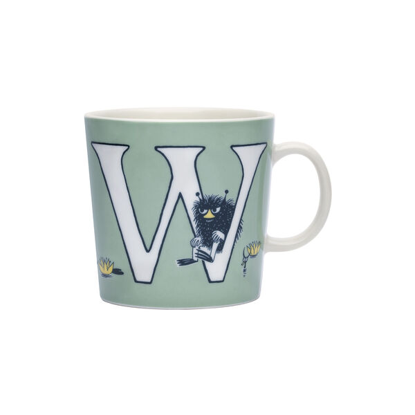 Moomin Mug 40 cl Alphabet W, Moomin Arabia