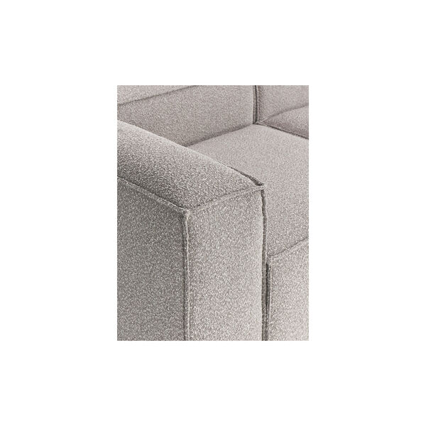 Lennon 2 Seater Modular Right Corner Sofa, boucl&eacute; taupe, Westwing Collection