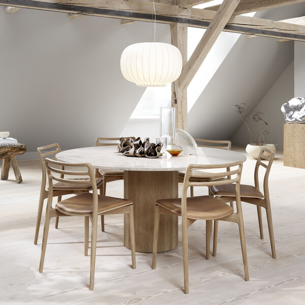 VIPP495 Cabin Round Table, jura grau blau/light oak, Vipp