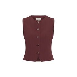 BenittaPW Waistcoat, burnt russet, Part Two
