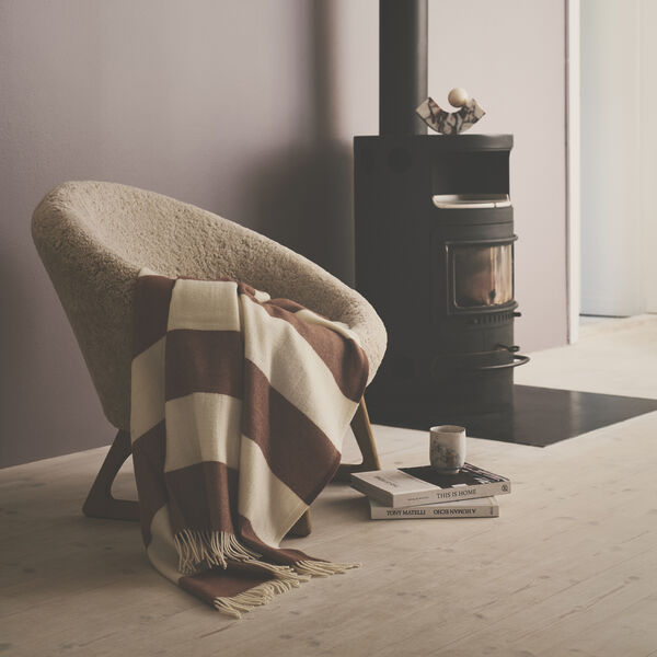 The Sweater Throw, 05322 brown The Sweater Throw, 05322 brown, Silkeborg Uldspinderi