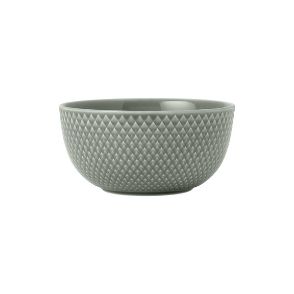 Rhombe Earth Bowl, moss, Lyngby Porcelæn